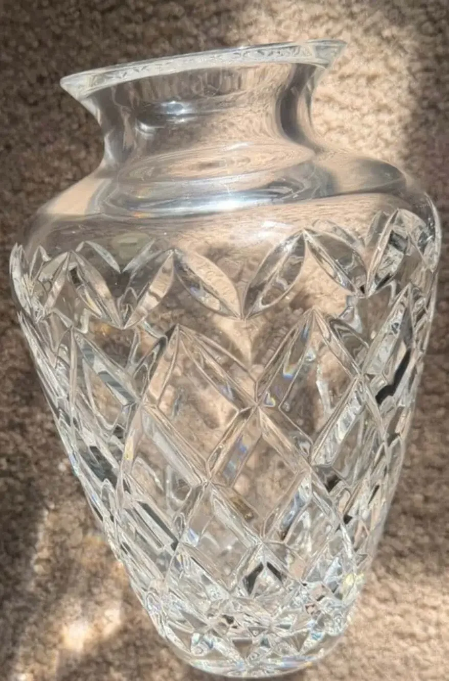 Rare Vintage WATERFORD Diamond / Vertical Cut  8